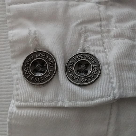 Lee 1889 Y2K Relaxed Fit Capri Pant Women's Size 12 White - Picture 4 of 7